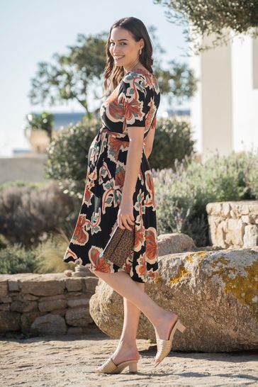 Buy Seraphine Mock Wrap Front A Line Maternity Dress from Next Bahrain