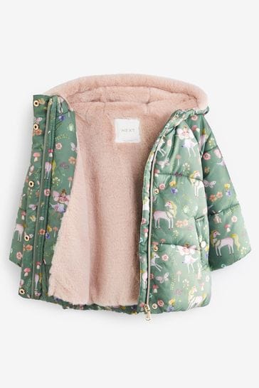 Next green top padded coat
