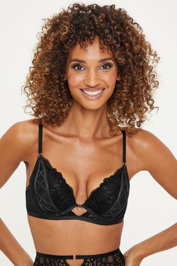 Buy Ann Summers The Unforgettable Black Padded Plunge Bra from