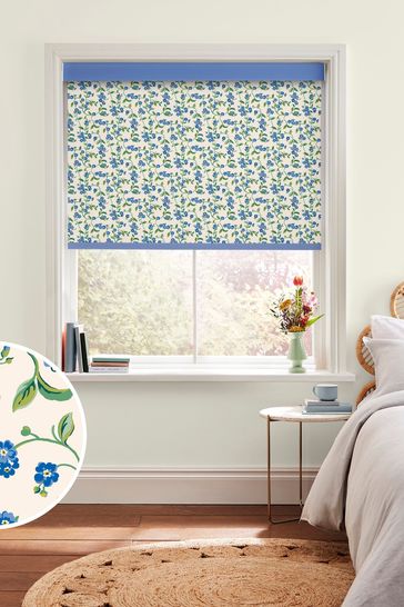 Cath Kidston Blue Forget Me Not Made to Measure Roller Blinds