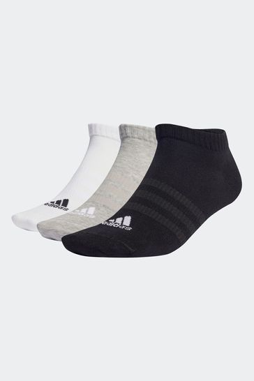 adidas Multi Adult Thin and Light Sportswear Low Cut Socks 3 Pairs
