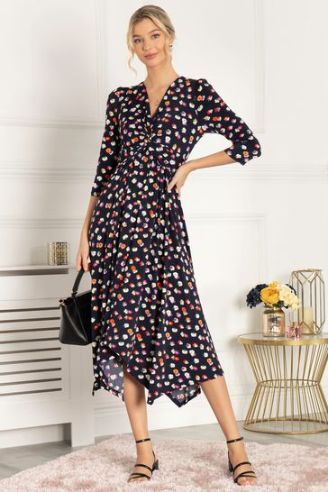 Jolie moi 2025 asymmetric flare coat