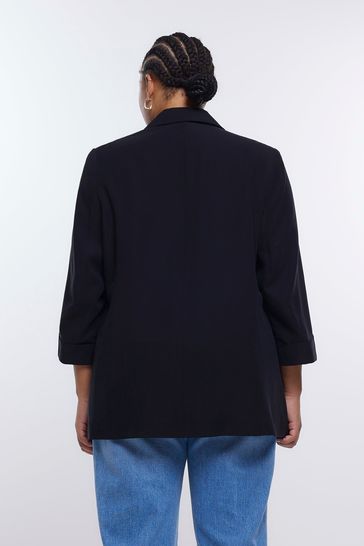 Buy River Island Black Plus Blazer from Next Hungary