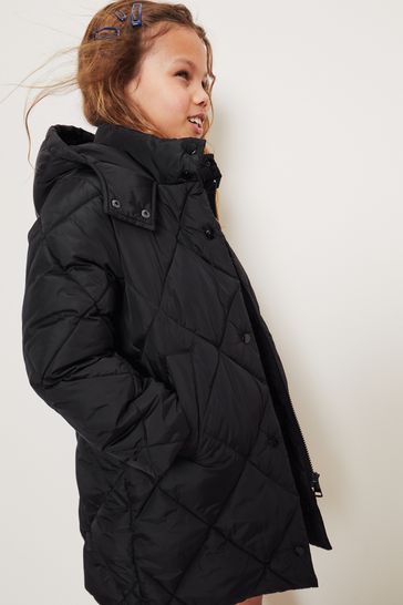 Burberry diamond quilted online oversized hooded parka