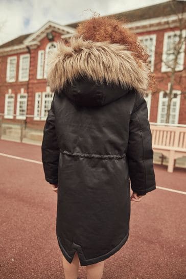 Next black parka clearance