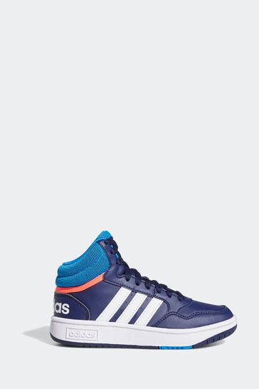 adidas Navy/White Kids Hoops Trainers