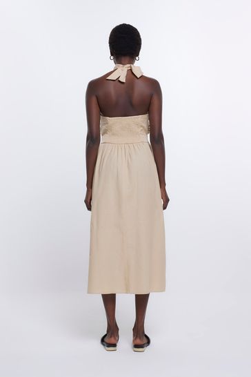 Buy River Island Halter Neck Midi Dress from Next Luxembourg