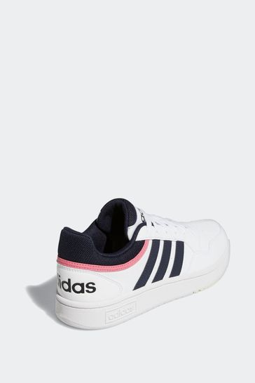 adidas Originals Pink white black Hoops 3.0 Low Classic Trainers