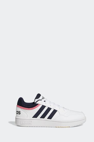 adidas White Hoops 3.0 Sneakers