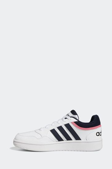 Buy Pink white black adidas Originals Hoops 3.0 Low Classic Trainers from Next Bahrain