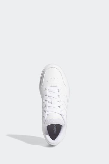 Adidas white sales retro trainers