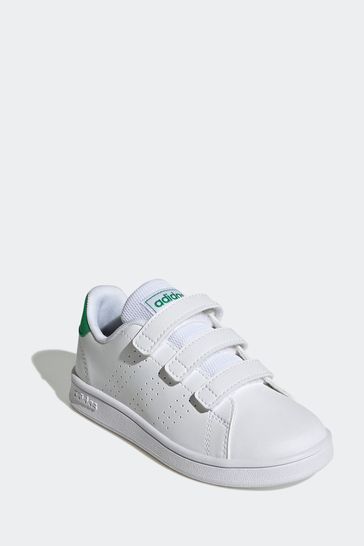 Adidas trainers white and green store