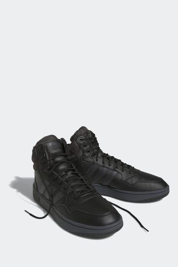 Buy adidas Black Hoops 3.0 Mid Lifestyle Basketball Classic Faux