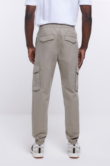 River island slim fit cargo trousers top