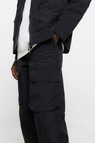 Black deals pocket trousers