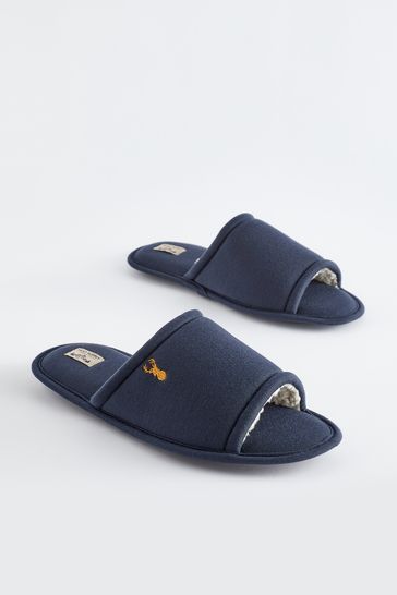 Navy sales slider slippers