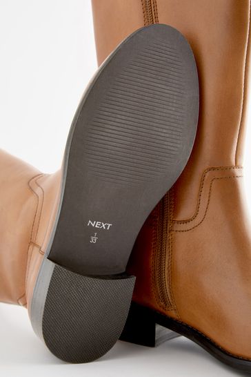Tan leather clearance booties