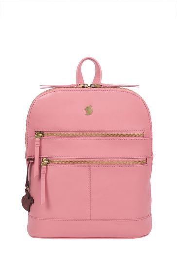 Blush pink deals leather backpack