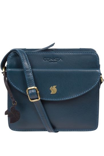 Conkca Magda Leather Cross-Body Bag