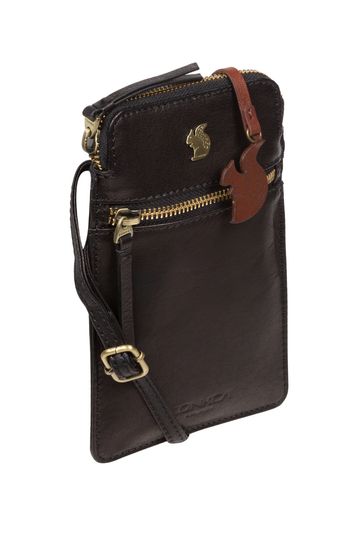 Conkca Bambino Leather Cross-Body Phone Bag