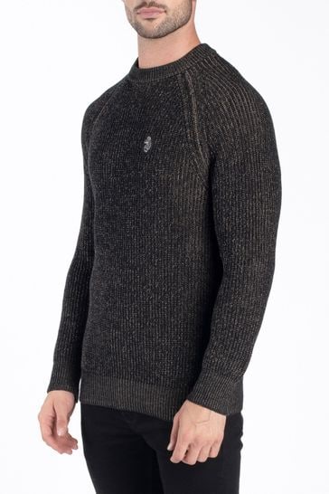 Luke black jumper top