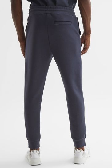 REISS PREMIER Navy Neoprene Joggers