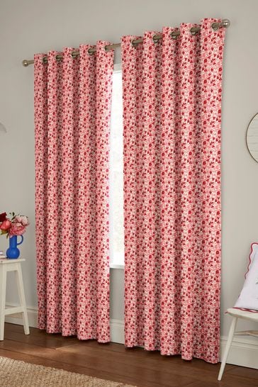 Cath Kidston Red Marble Hearts Made To Measure Curtains