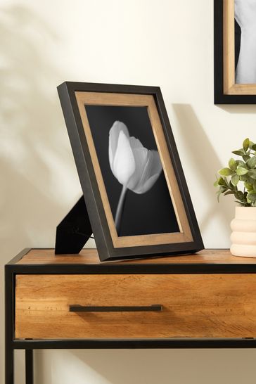 Black Bronx Wood Large Photo Frame