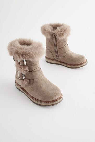 Grey pull top on boots