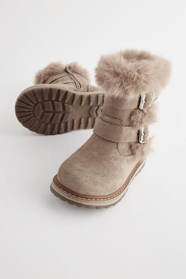Grey pull top on boots