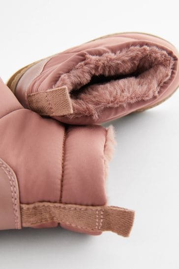 Buy Fig Pink Quilted Boots from Next Hungary