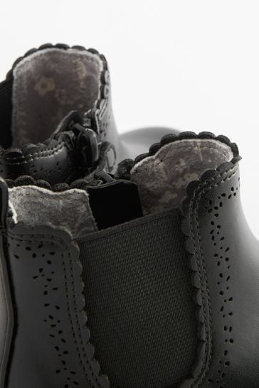 Black cut out ankle boots uk sale