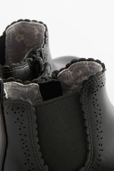 Leather studded chelsea best sale boots
