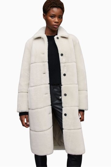 Buy AllSaints Serra Taped White Coat from Next Singapore