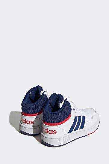 Adidas white and navy trainers top
