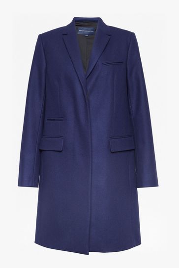 French connection hotsell utility blue coat