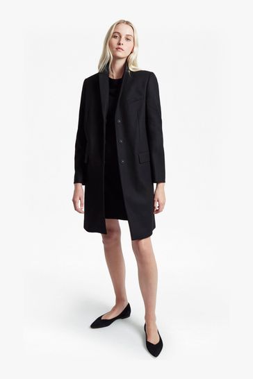 Buy French Connection Platform Felt Smart Black Coat from Next Netherlands