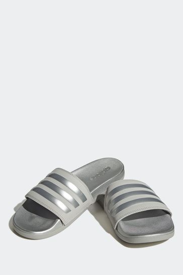 Adidas discount slides grey