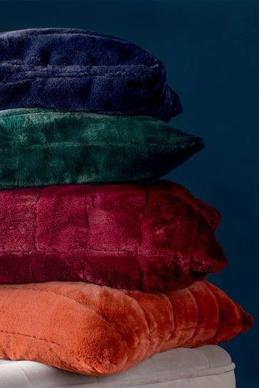 Buy Riva Paoletti Green Empress Alpine Faux Fur Cushion from Next