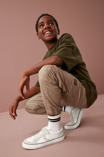 Sneakers met deals elastische veters