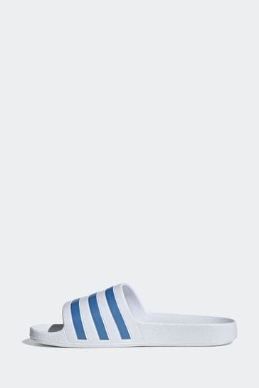 Adidas white adilette slides store