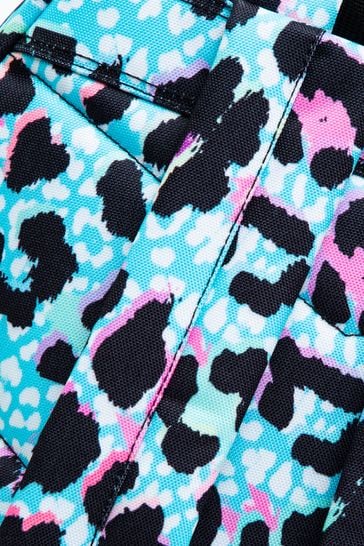 Blue leopard clearance print jacket