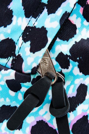 Blue leopard print bag sale
