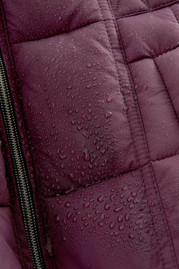 Buy Clarks Purple Girls Longline Coat from Next Luxembourg