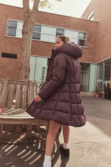 Buy Clarks Purple Girls Longline Coat from Next France