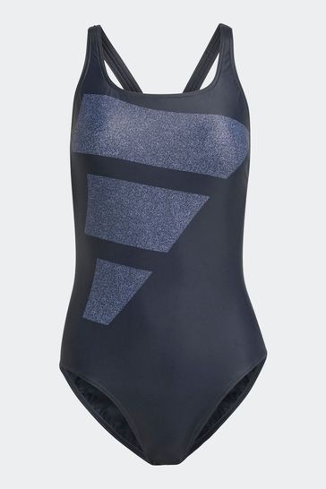 Buy adidas Black Performance Swim Big Bars Graphic Swimsuit from