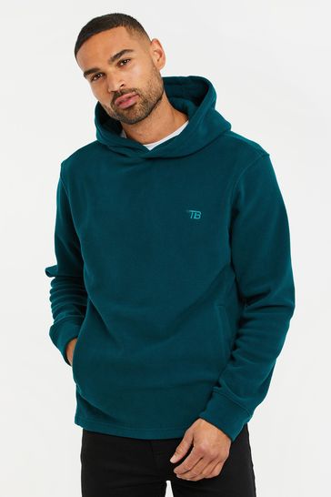 Threadbare Green Microfleece Overhead Hoodie