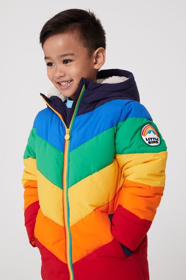 Boys rainbow clearance coat