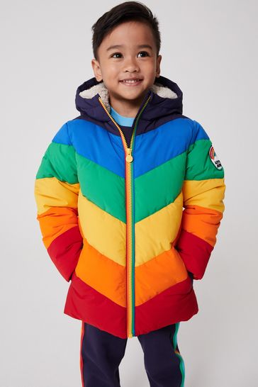 Rainbow kids coat sales