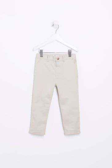 River Island Boys Natural Stone Stretch Chino Trousers